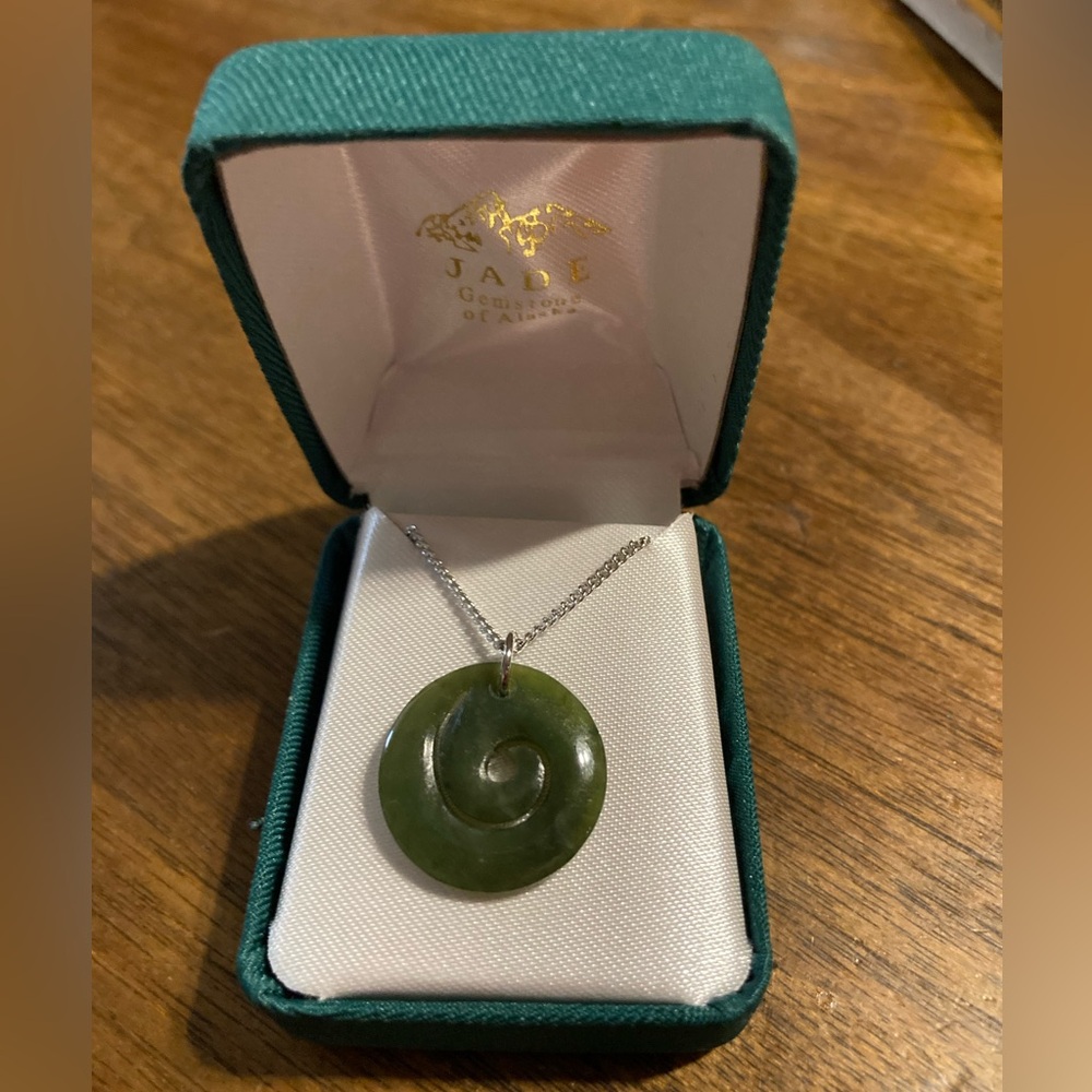 NEW Jade Spiral Pendant of Alaska